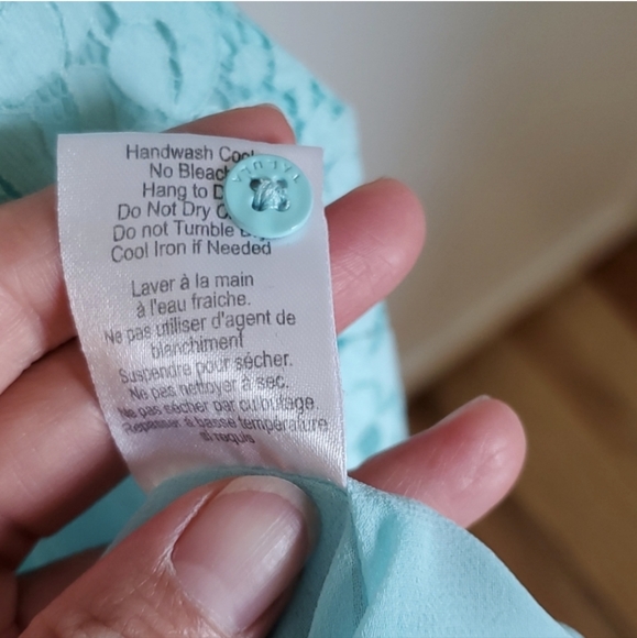 Aritzia - Talula Betty lace tank - XS light teal - Picture 4 of 4